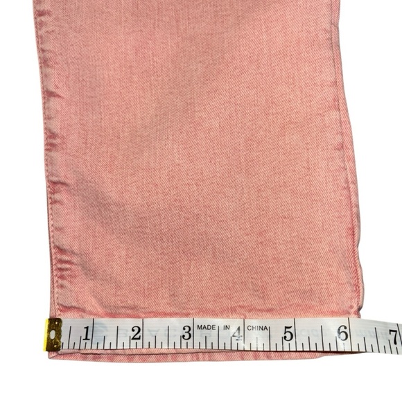 Pilcro Letterpress Anthropologie Mid Rise Blush  Acid Wash Jeans Sz 28 NWT - Picture 12 of 12